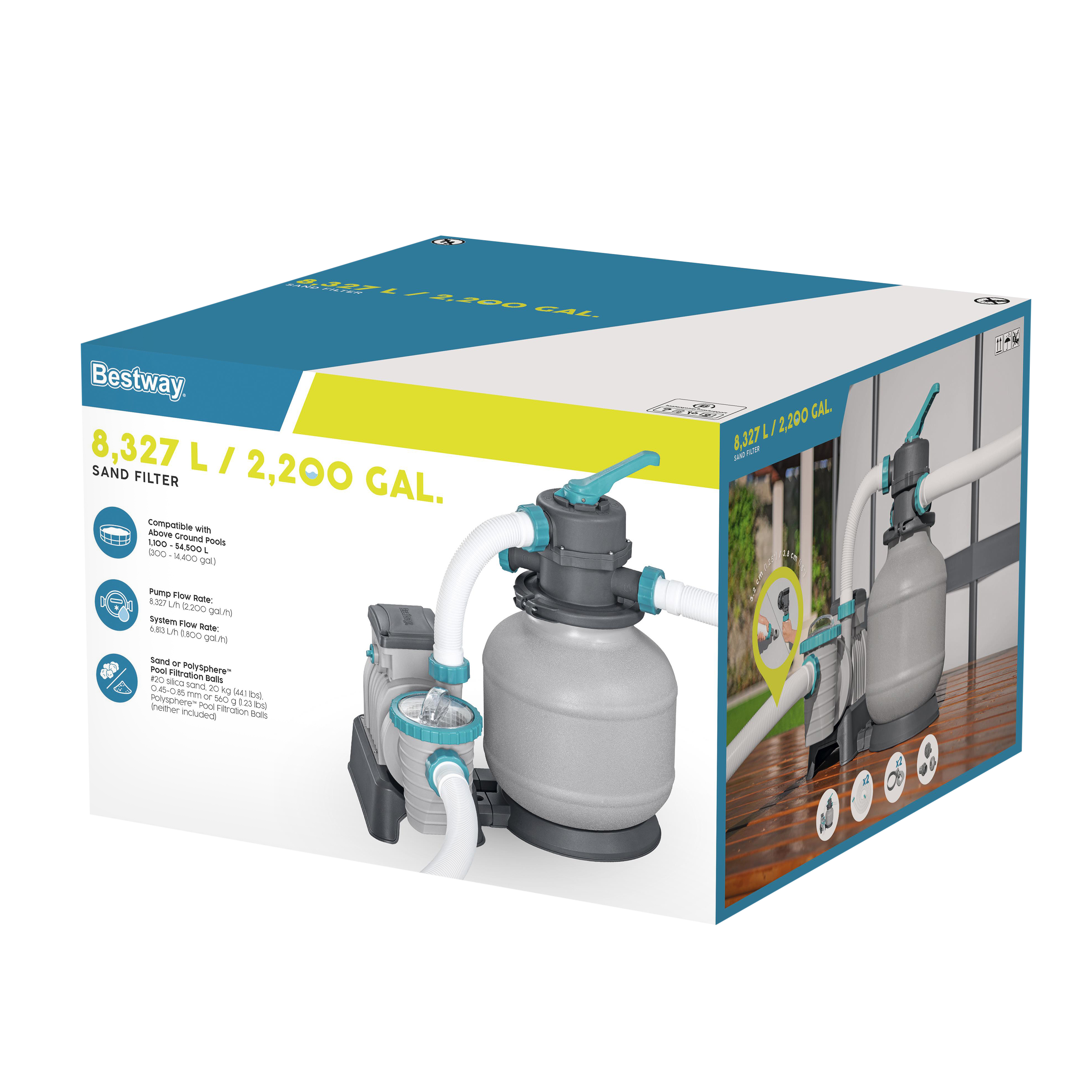 Sandfilterpumpe Bestway 8327 L/h