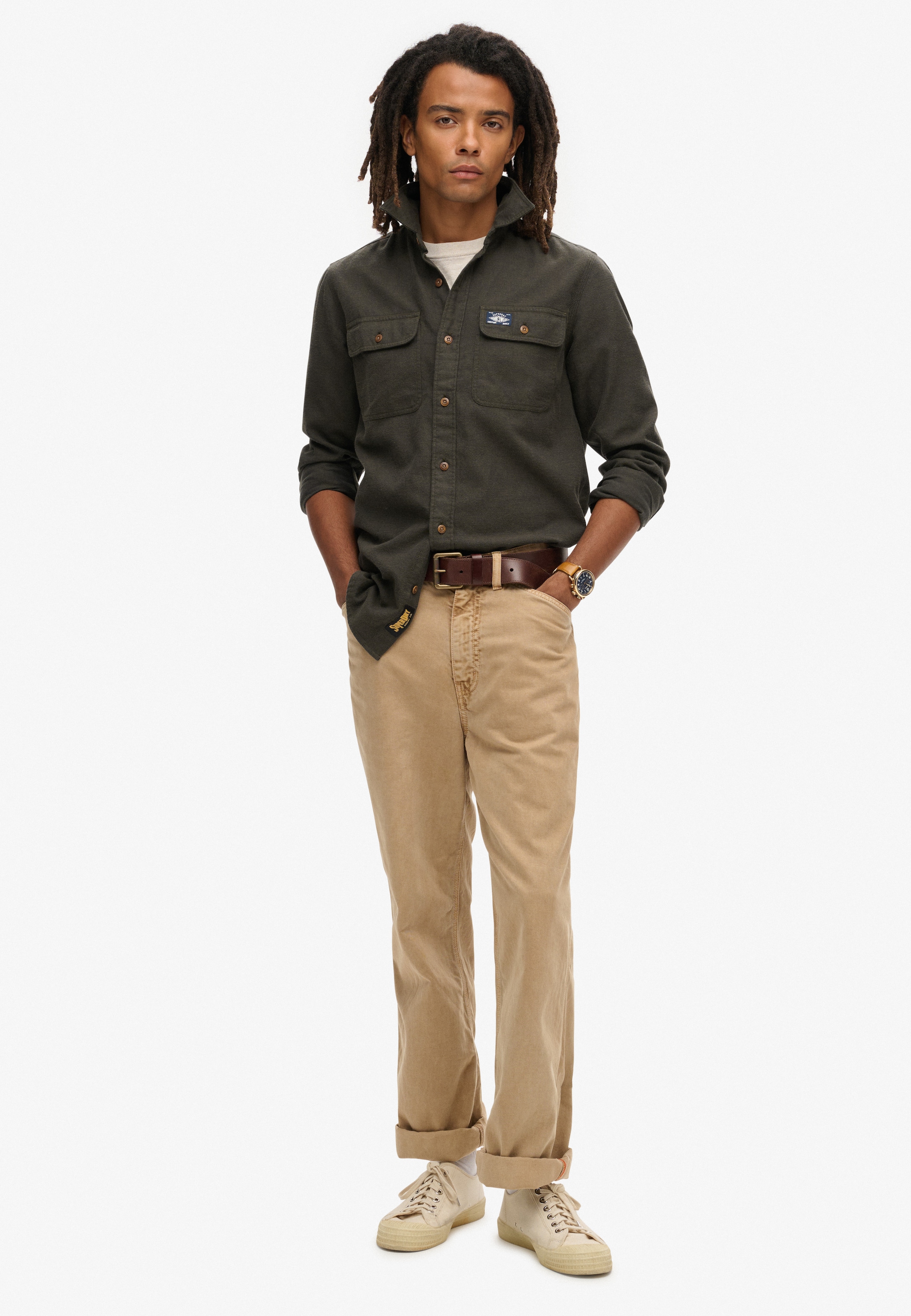 Superdry Langarmhemd »FLANNEL WORKWEAR SHIRT«