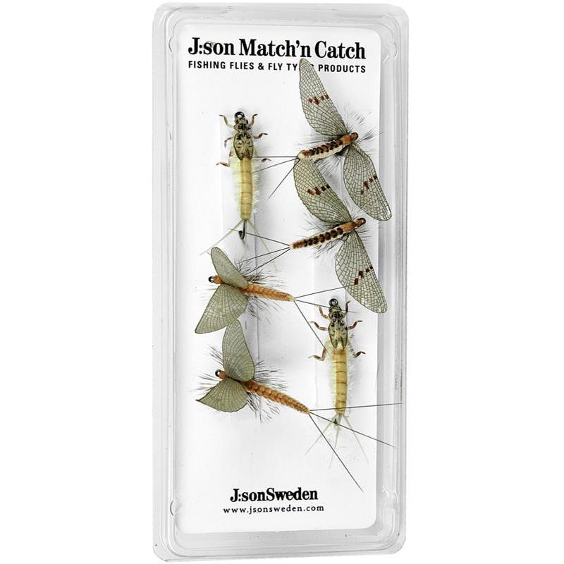 Pack De 6 Mouches J:Son Match’N Catch Green Drake