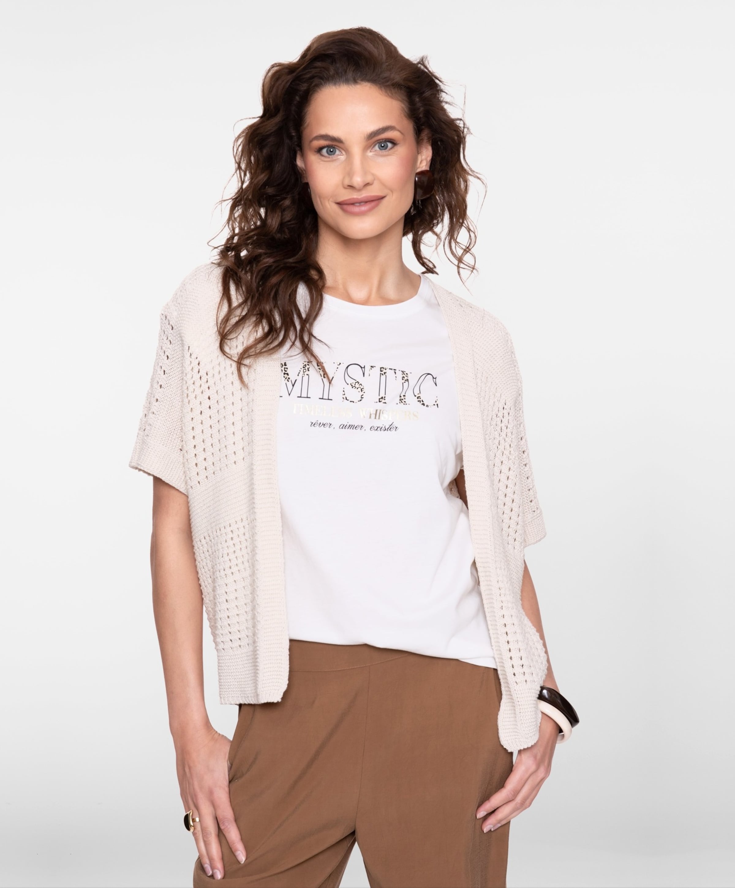 Geisha Dames vest ecru