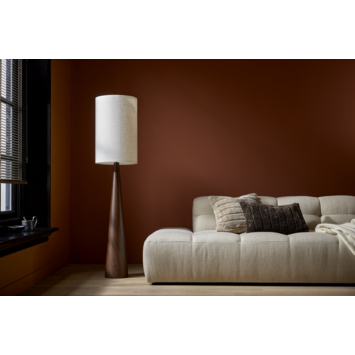 Kussen streep donker bruin 55 x 35 cm