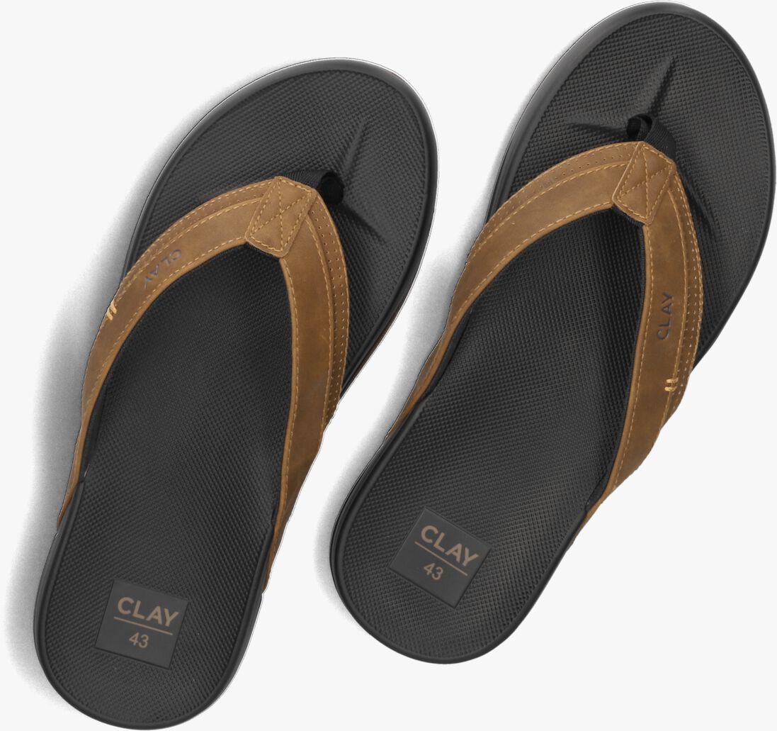CLAY cognac clay slippers clay003