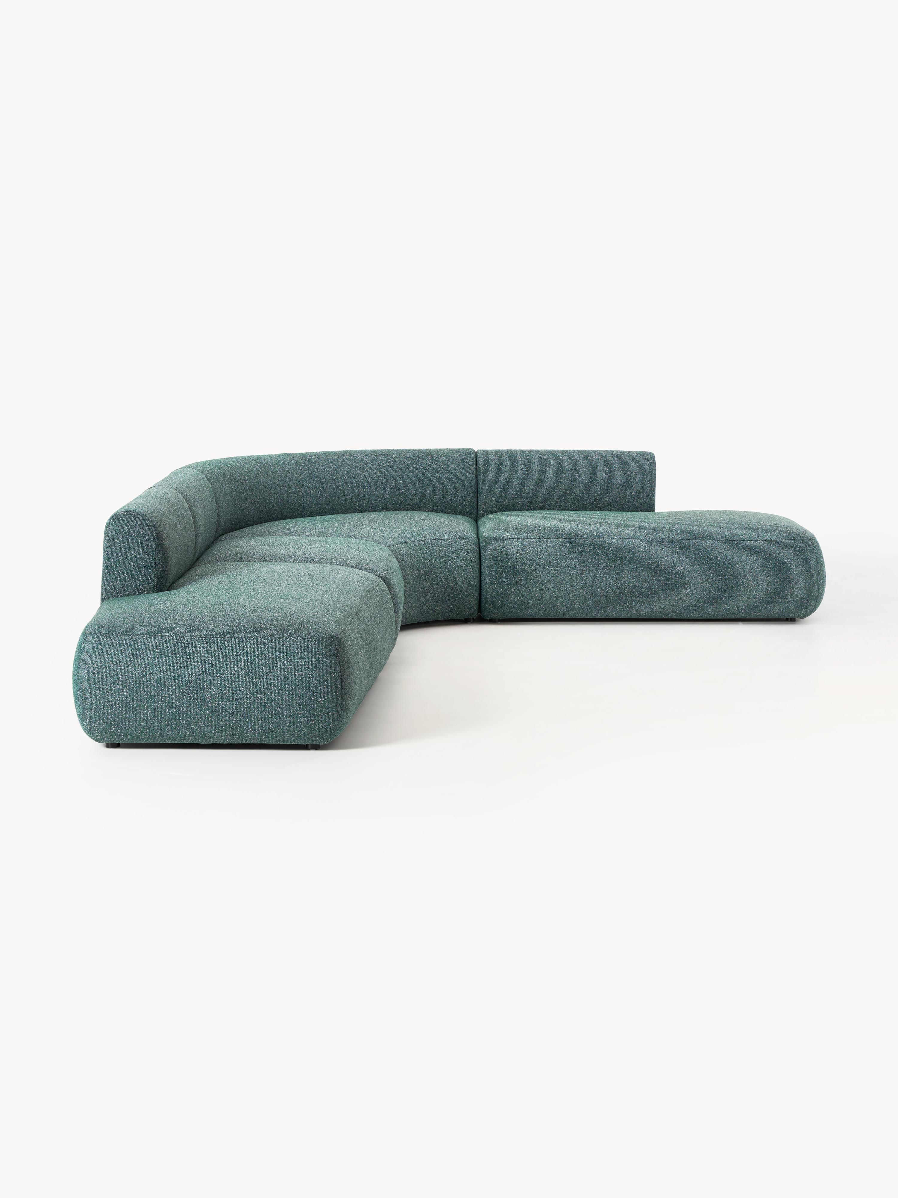 Modulaire bouclé hoekbank Sofia (4-zits)