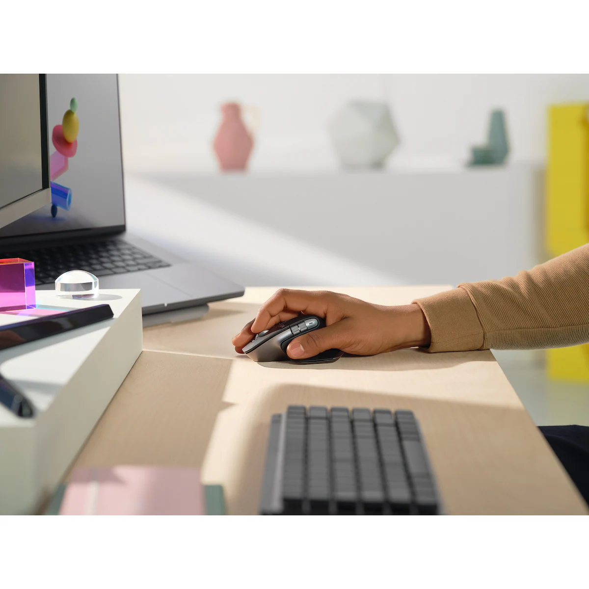 Logitech MX Mechanical Mini Mac trådløst tastatur (space grey)
