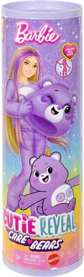 Barbie Cutie Reveal Dukke Care Bears, Lilla