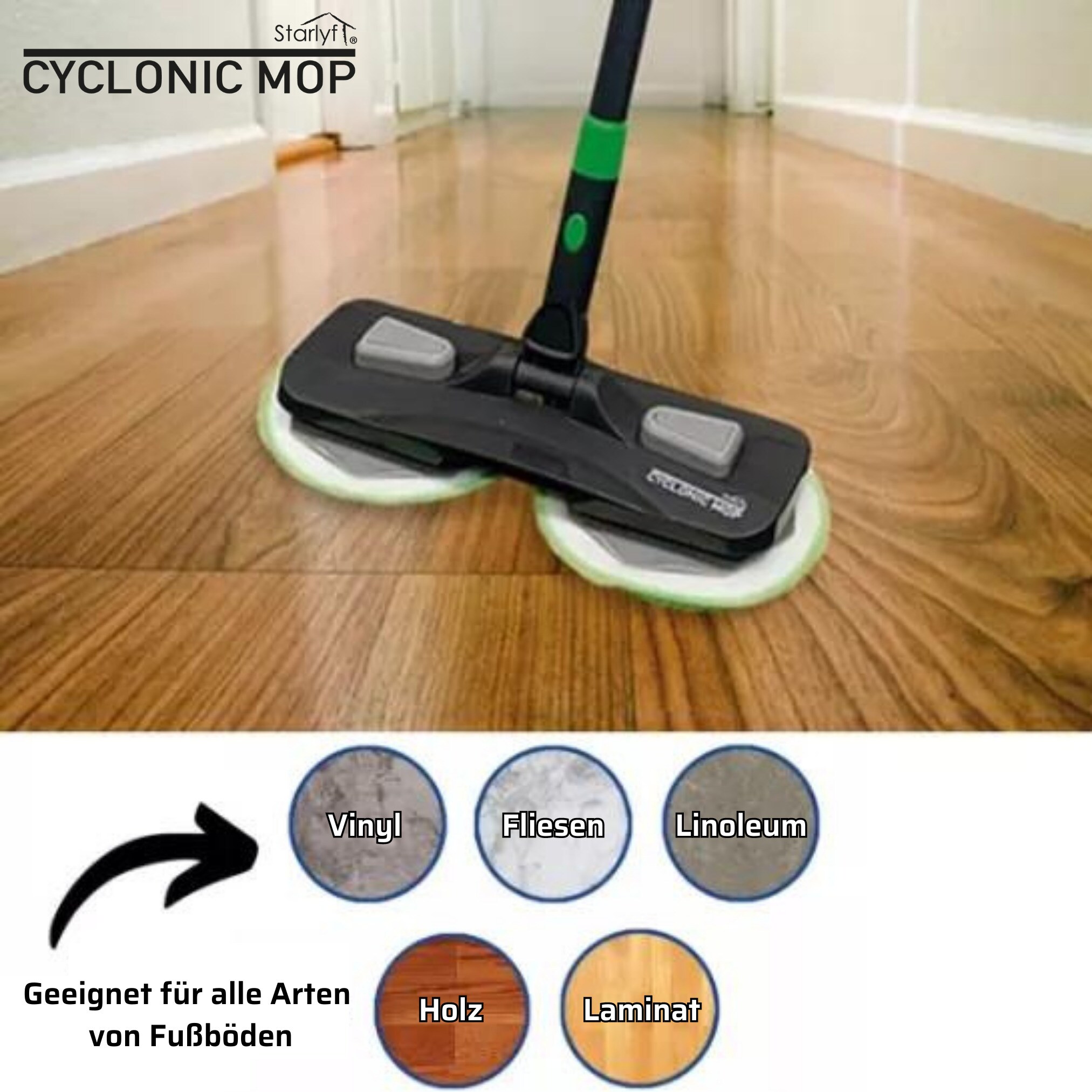 Starlyf® rotierender Bodenwischer Cyclonic Mop