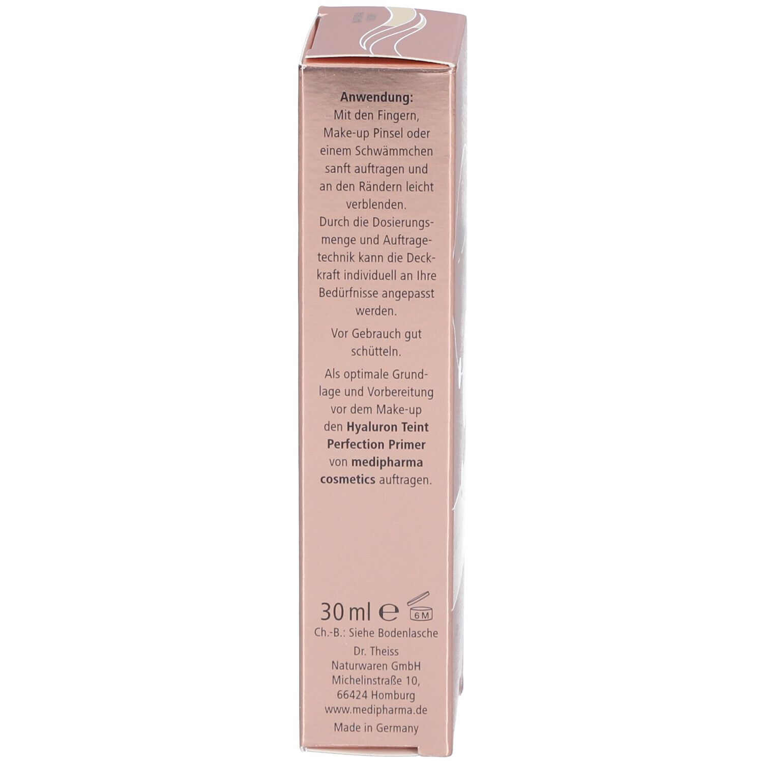 medipharma cosmetics Hyaluron Teint Perfection Make Up Natural ivory
