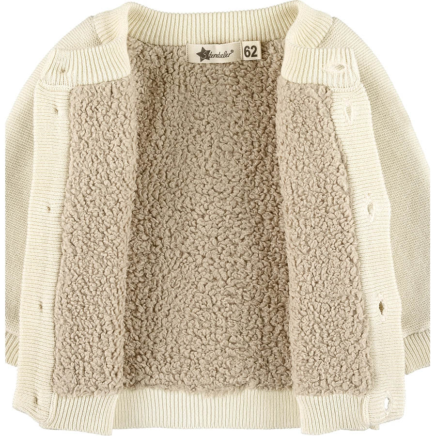 Sterntaler GOTS Strick-Jacke Stern natur