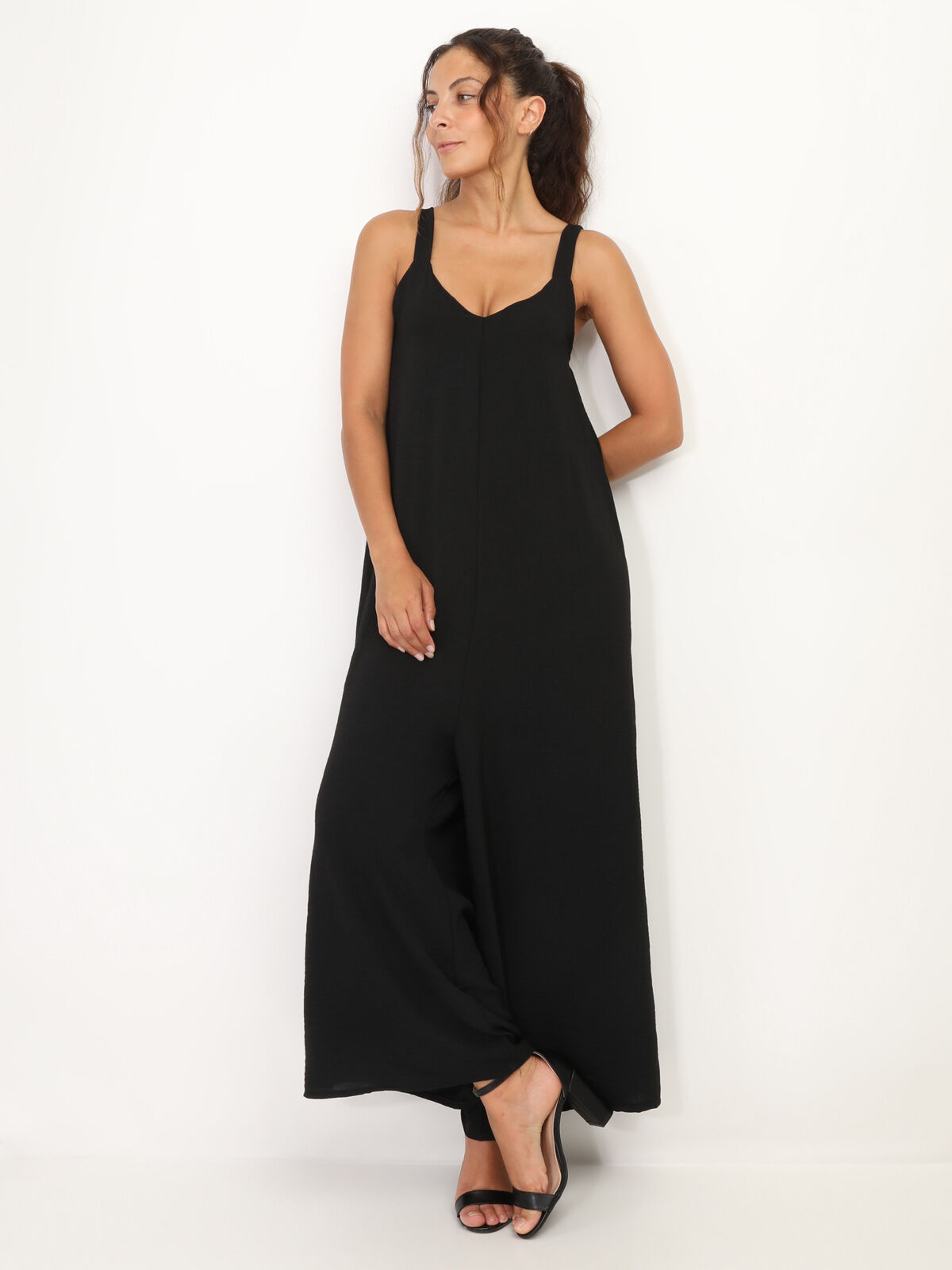 Combinaison fluide oversize- Noir