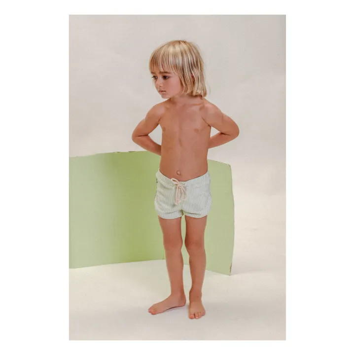 Ina Swim Short de bain Matière Recyclée Mesa | Vert anis