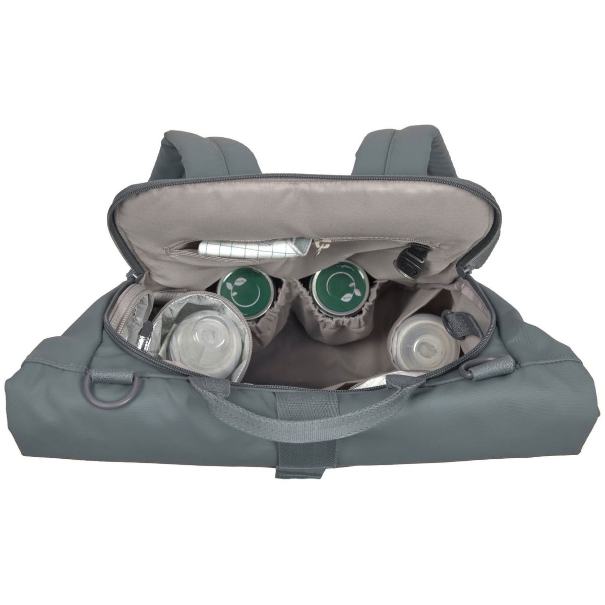 LässigLässig   Green Label Wickelrucksack Rolltop Up anthrazit muster