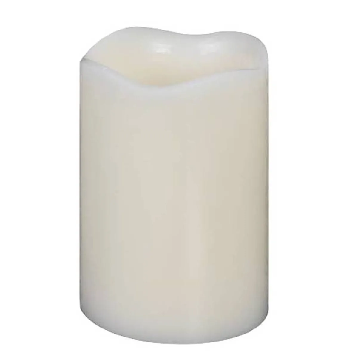 L'Héritier Du Temps Bougie à Led Cylindrique Blanche