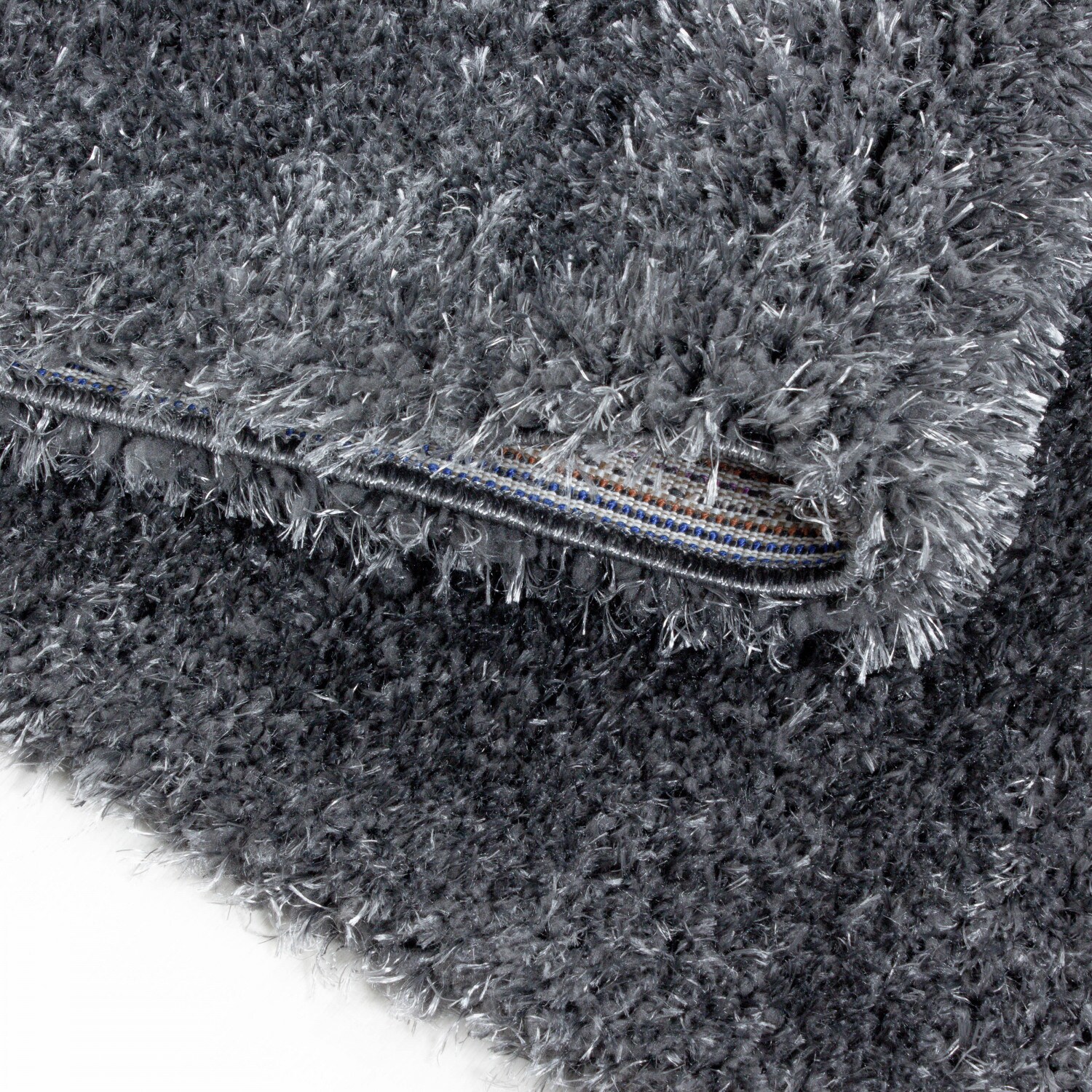 Einfarbig Hochflor Teppich, Flauschiger Langflor Shaggy Teppich, Rechteckig
