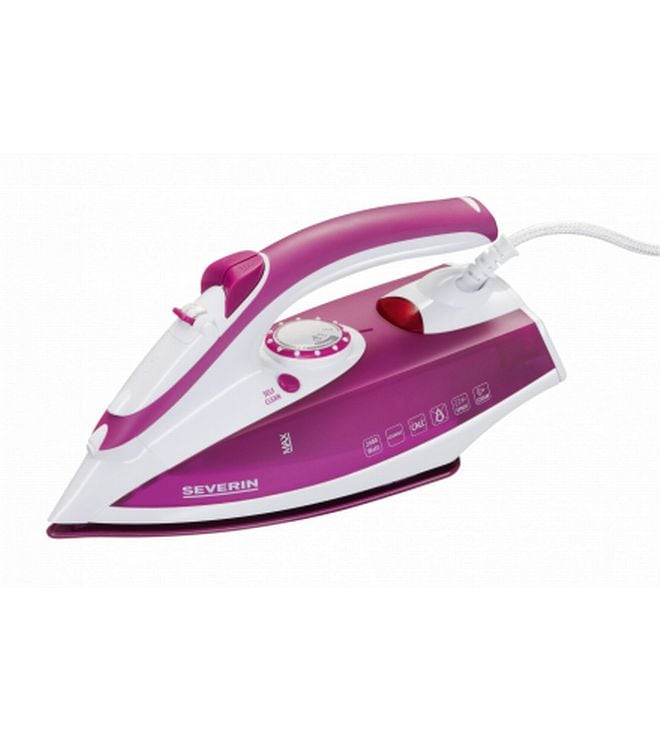 Severin Dampfbügeleisen BA 3243 Violett/Weiss Dampf- und Trockenbügeleisen