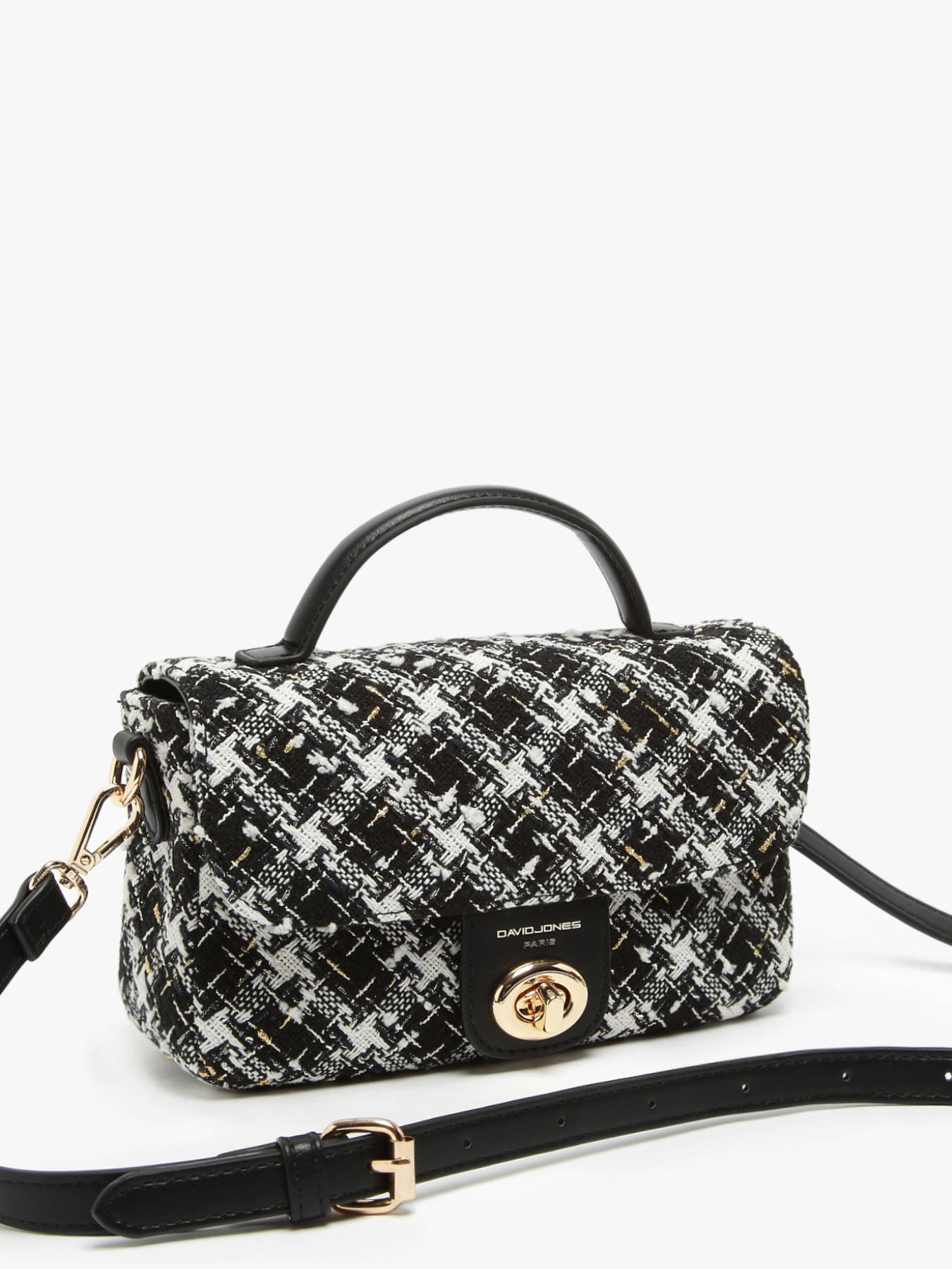 Sac bandoulire Tweed DAVID JONES
