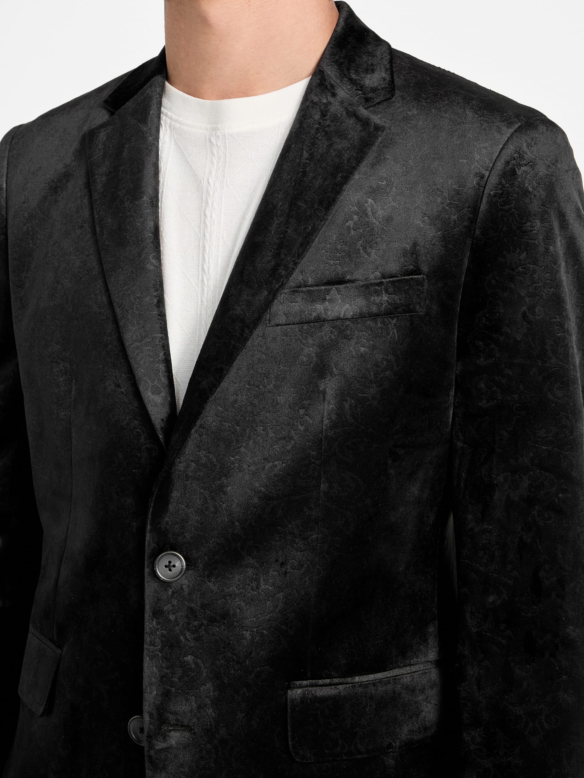 Blazer Eco Fulham em veludo com relevo