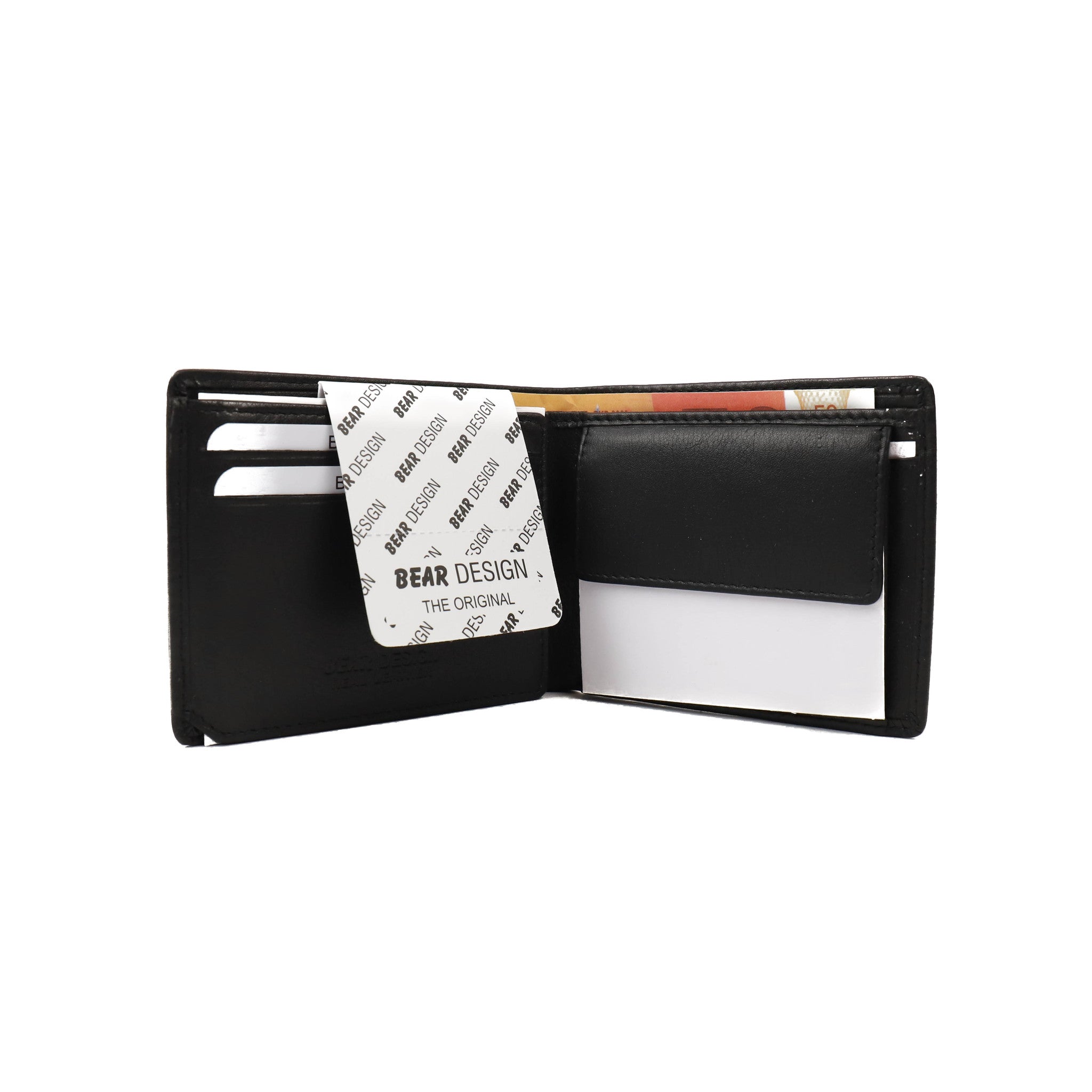 Billfold 'Lucas' zwart basic Zwart (FR)