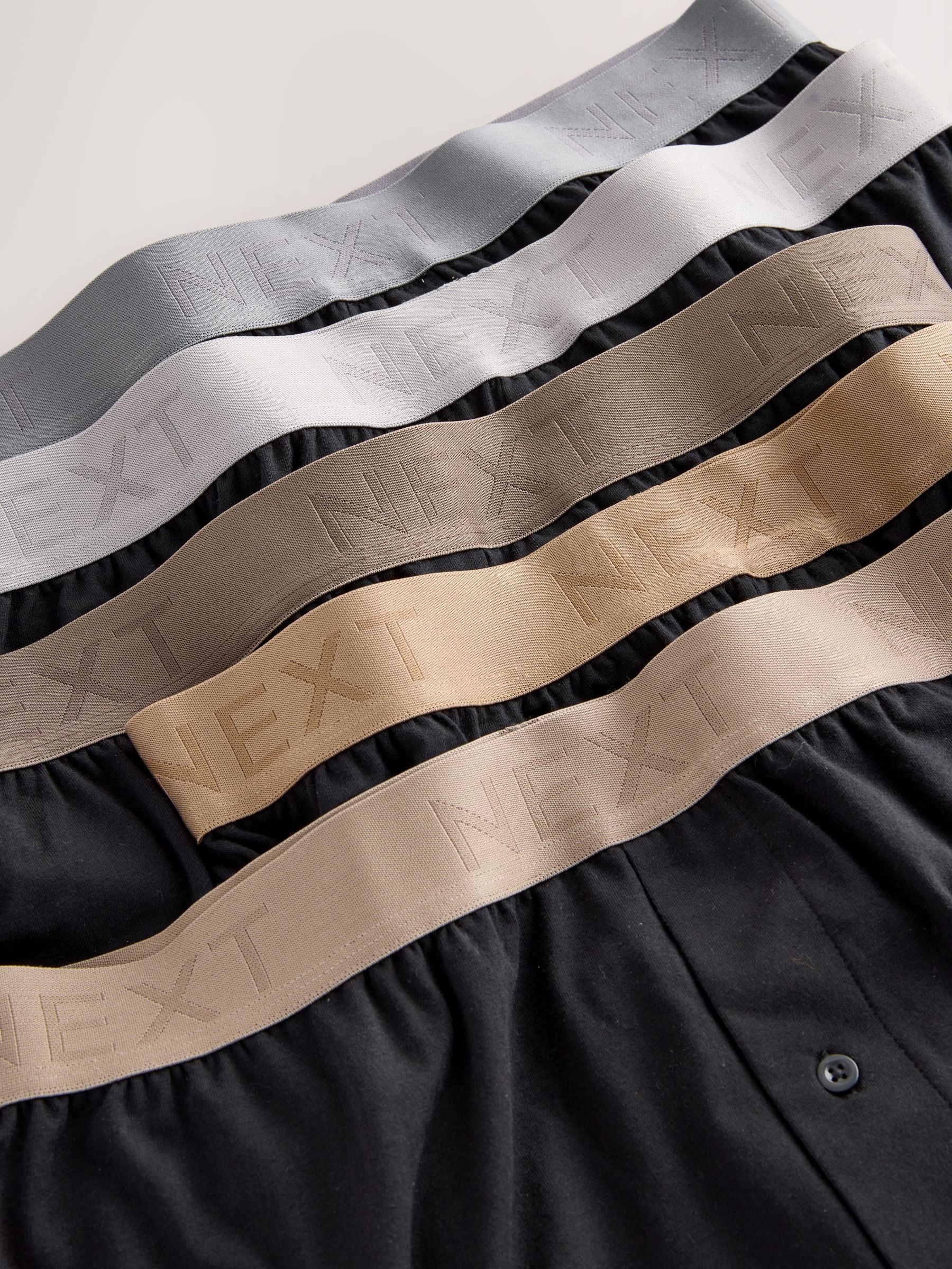 Zwarte neutrale tailleband - Verpakking van 5 - Ruimvallende Boxers