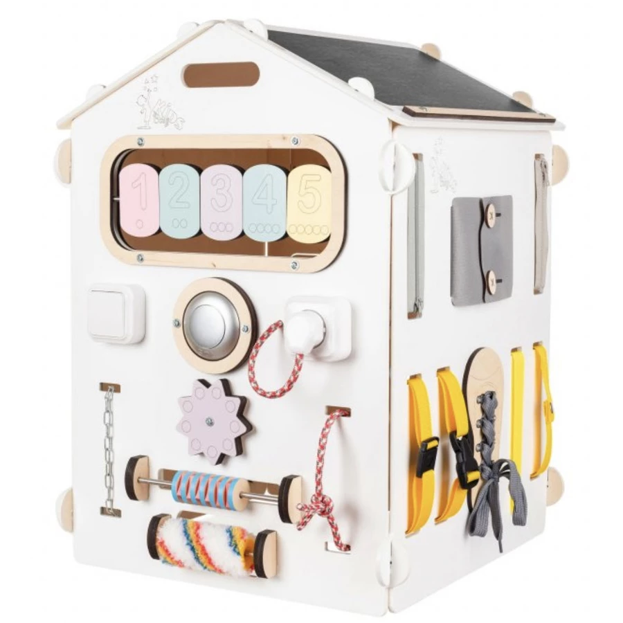 Montessori® BusyKids House - Pastell Weiss Montessori® by Busy Kids mehrfarbig