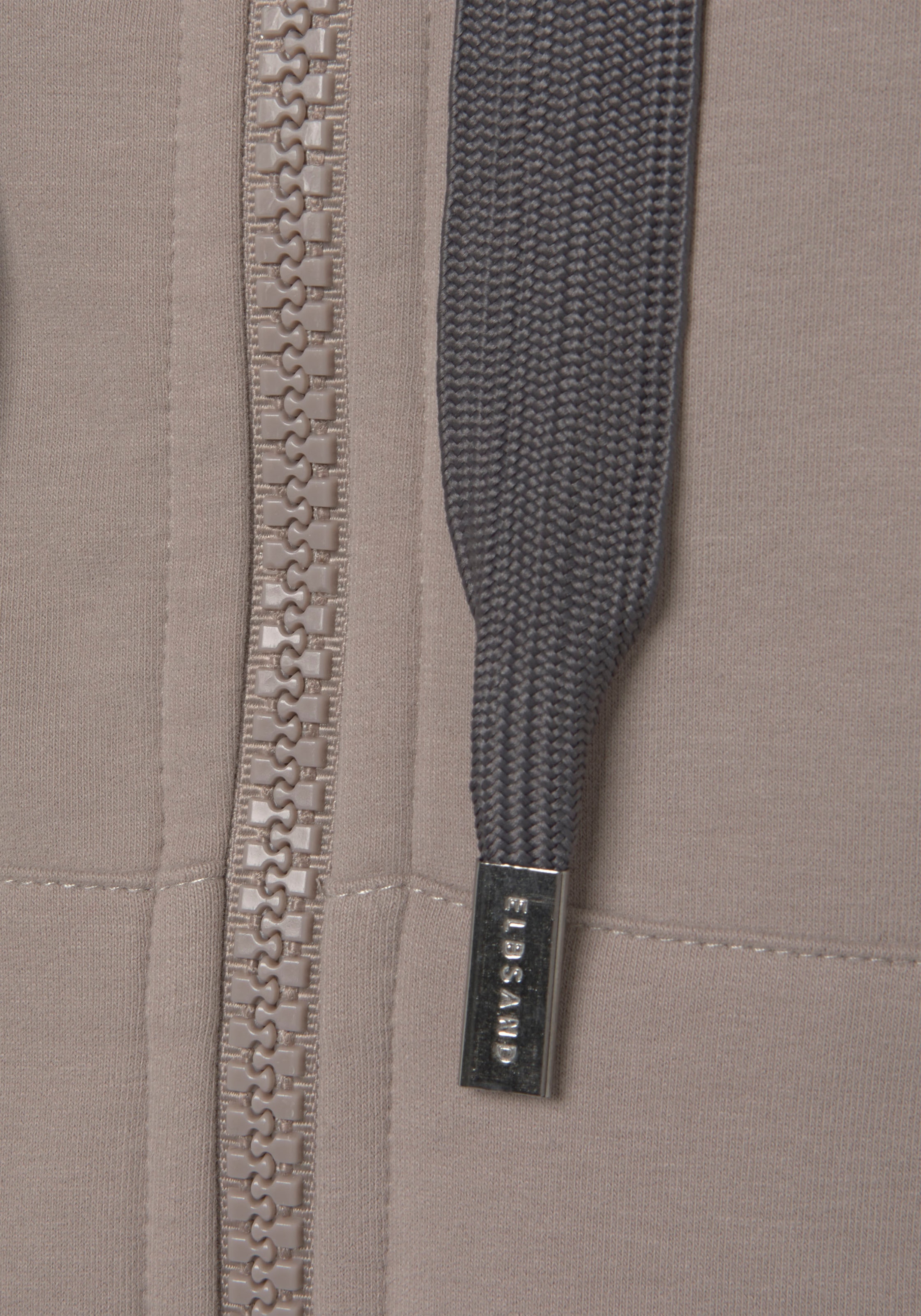 Elbsand Sweatjacke »Kekoa«, mit grossem Logodruck hinten, bequeme Freizeitjacke mit Taschen