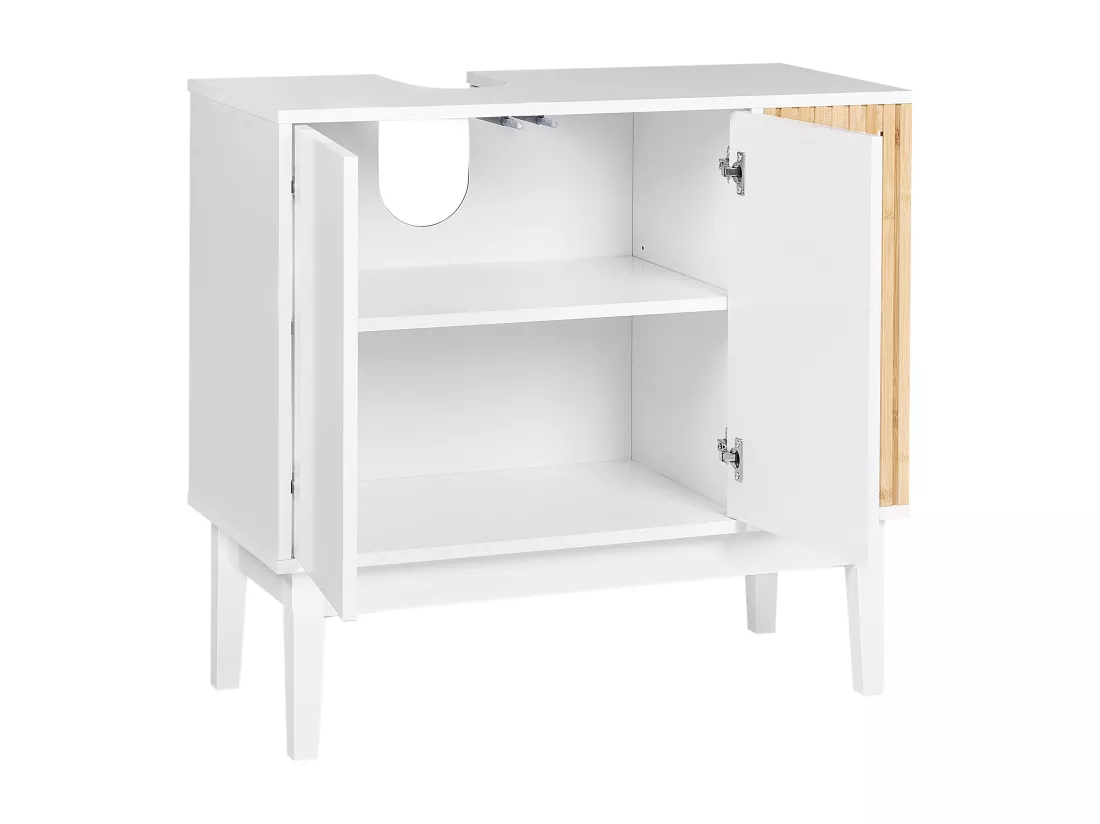 Meuble de salle de bain NUBES 80 cm 35 cm 74 cm Blanc