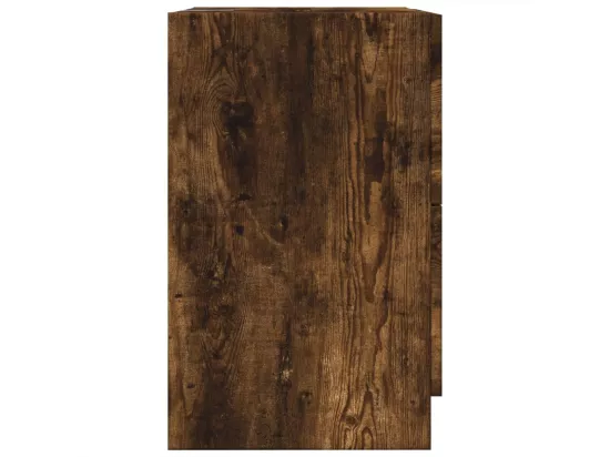 Meuble d'évier chêne fumé 40x37x59 cm bois d'ingénierie