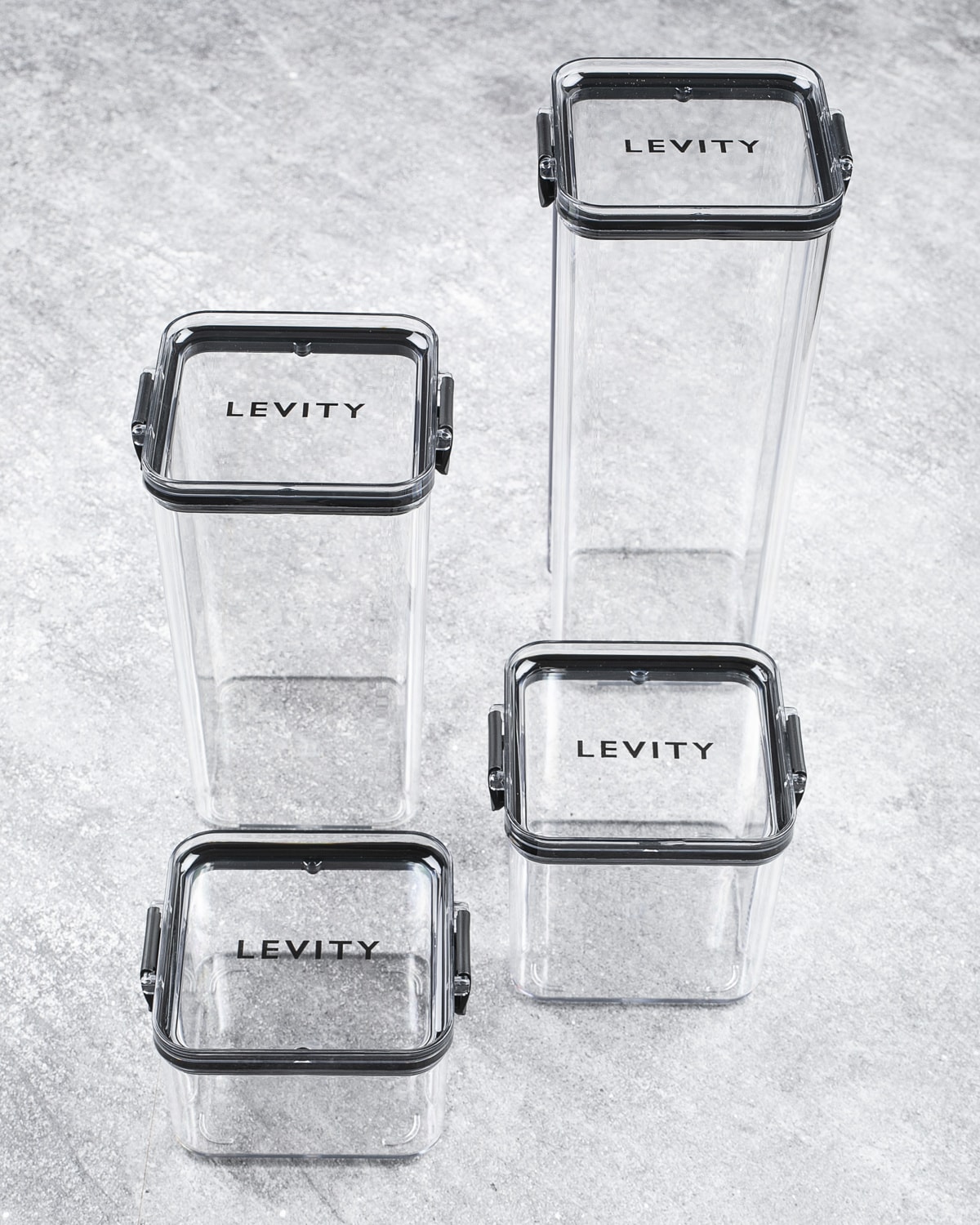 LEVITY Container - FIREPAKNING (1800ml, 1300ml, 700ml &amp; 460ml)