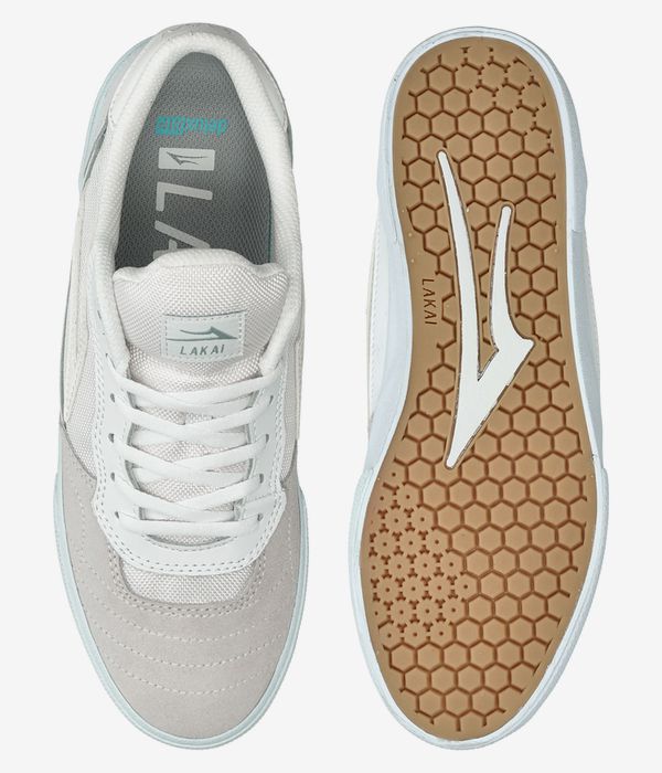 Lakai Cambridge Schuh (white reflective suede)
