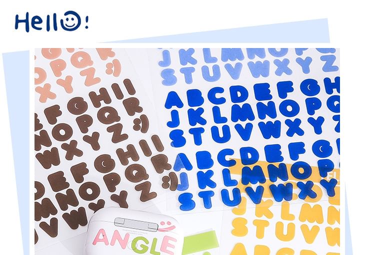 Jun's Journal - Alfabetsticker (verschillende ontwerpen) / Set