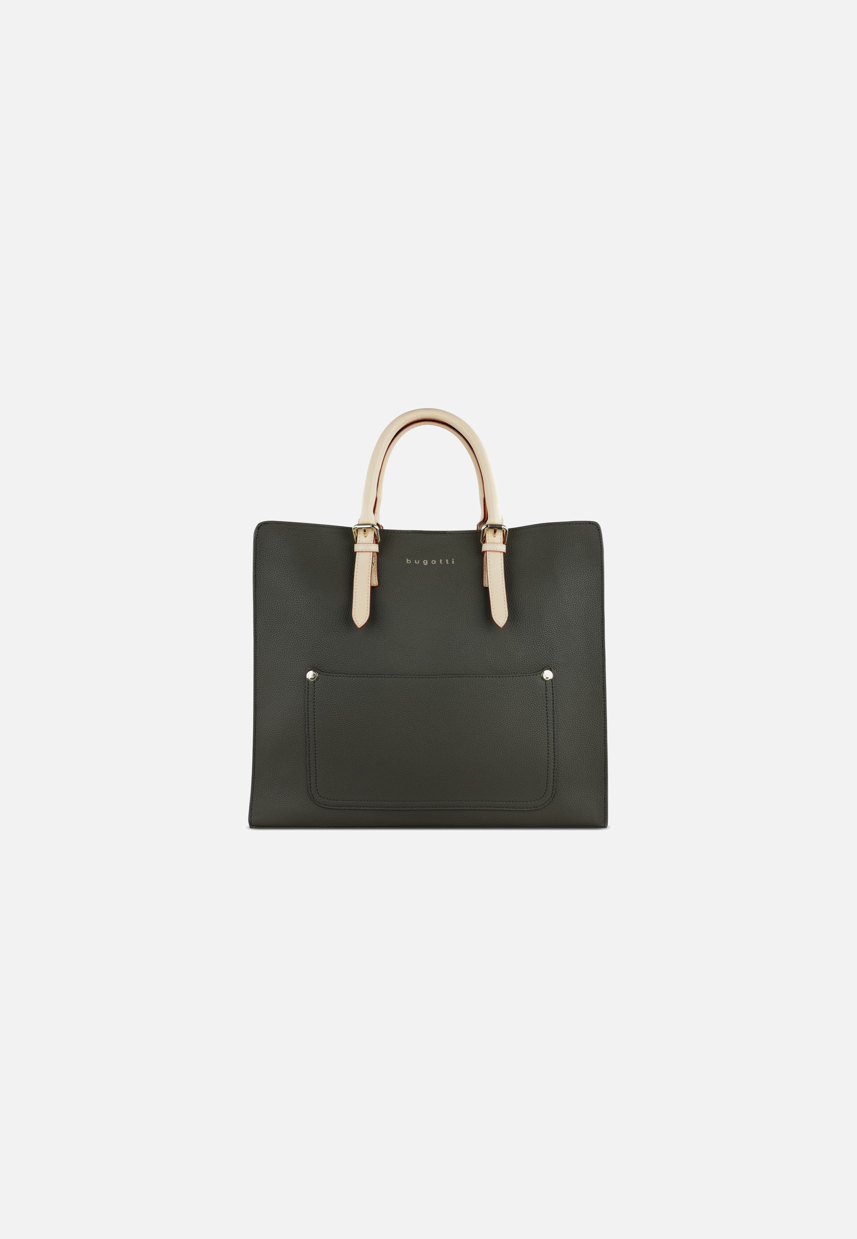 Ella Top Handle L Olive - Tote Bag