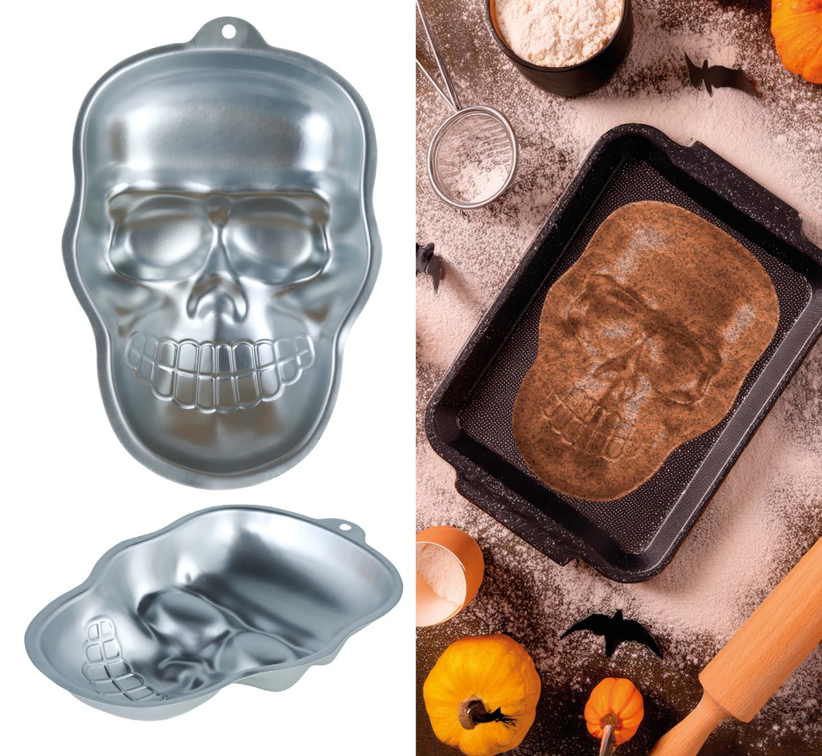Halloween Koekvormpjes Skelet 27cm