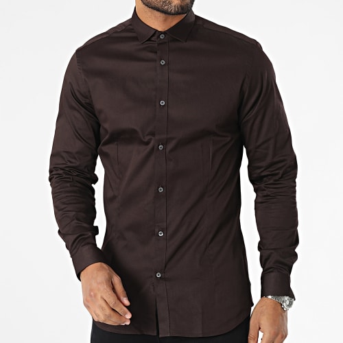 Chemise Manches Longues Parma Marron