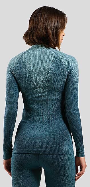 ODLO - T-SHIRT ML DEMI ZIP BLACKCOMB ECO 1/2 ZIP W