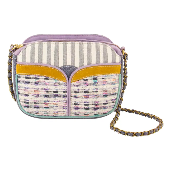 Sessùn Sac Divine Croûte de Cuir et Raphia | Ecru