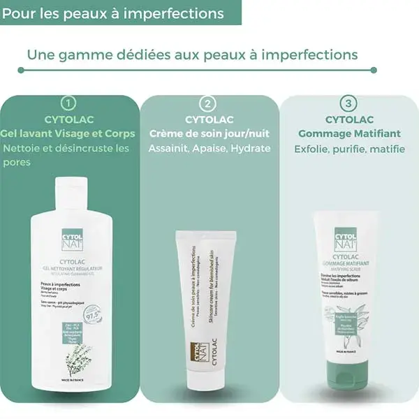 Cytolnat - Creme para a pele Cytolac com tendência a acne