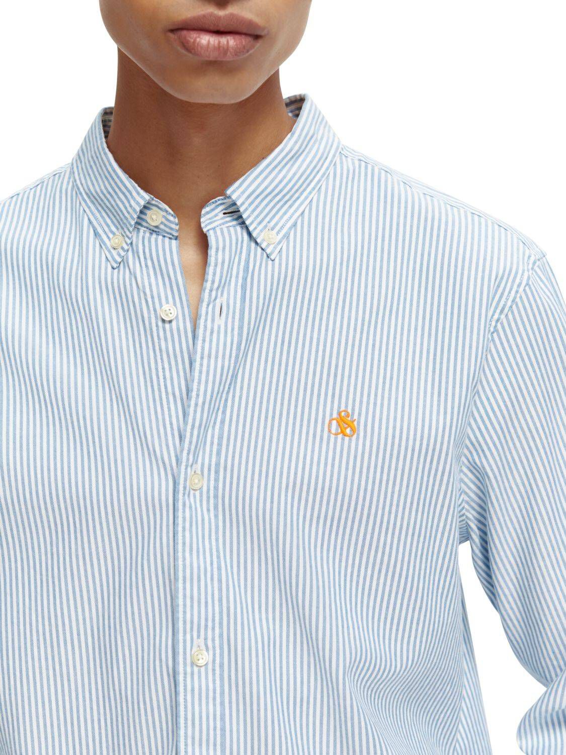 Scotch & Soda| Herren Hemd ESSENTIALS Regular Fit Langarm