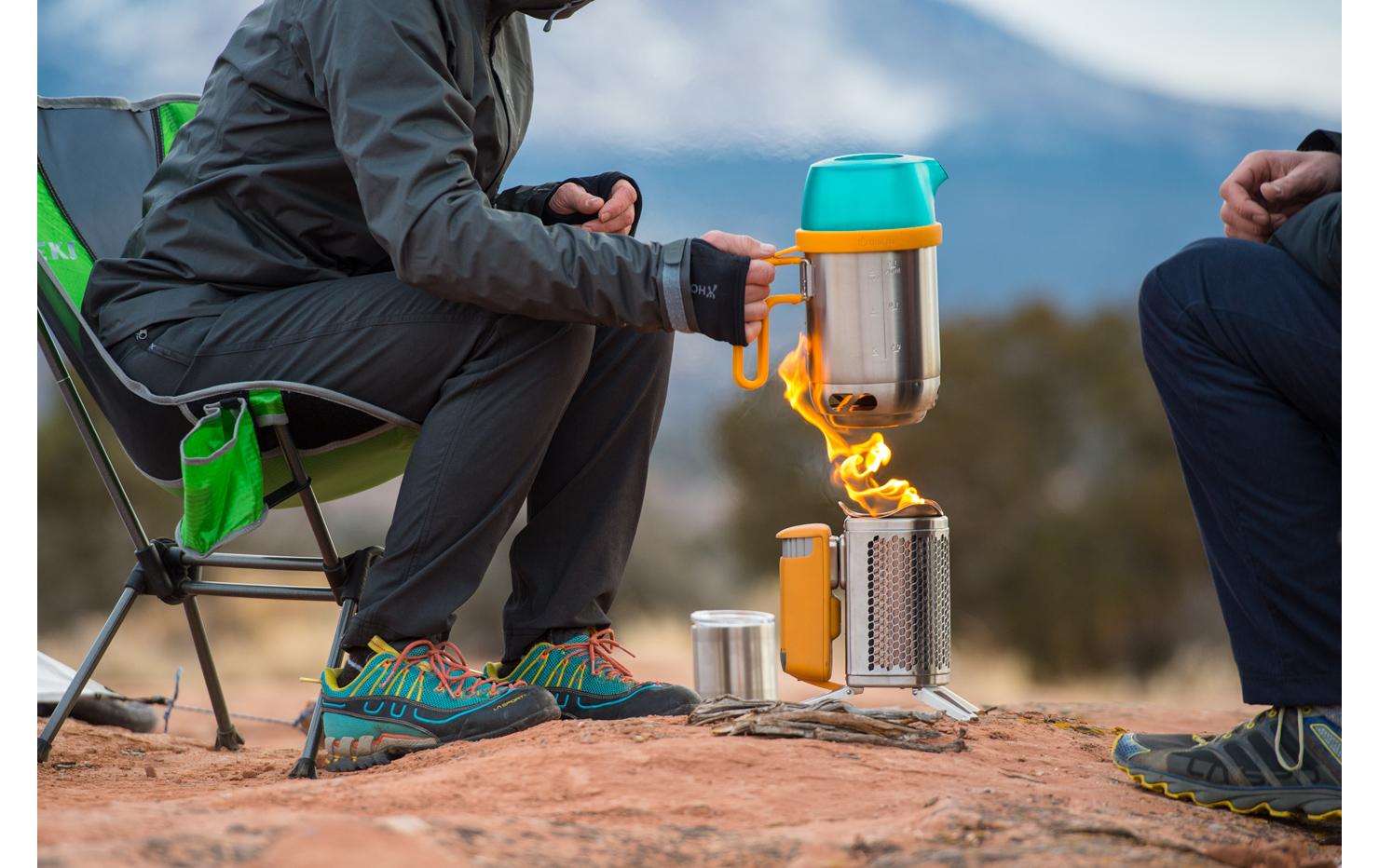 Camping-Grill CampStove 2 +<br>Kocher mit USB-Ladeausgang inkl. Lampe