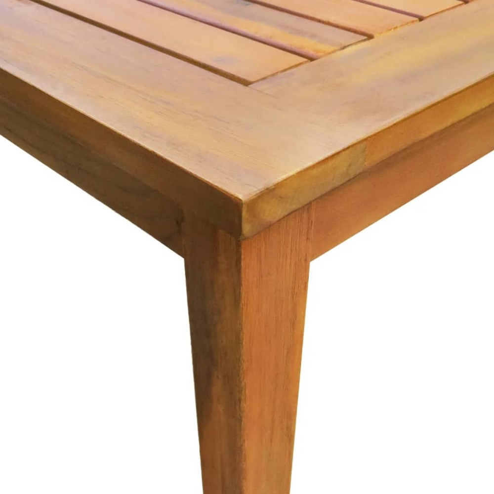 Mobilier à dîner d'extérieur 5 pièces bois d'acacia solide