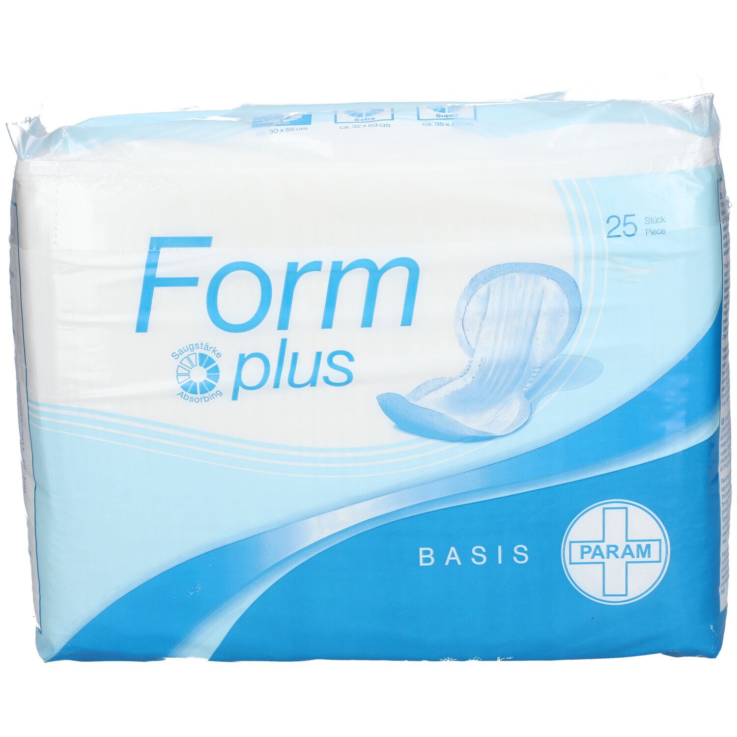 PARAM BASIS Form anatomische Inkontinenzvorlagen plus