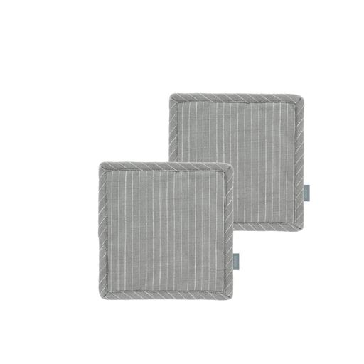 Södahl Organic Line 2-pak Grydelapper, Stone Grey
