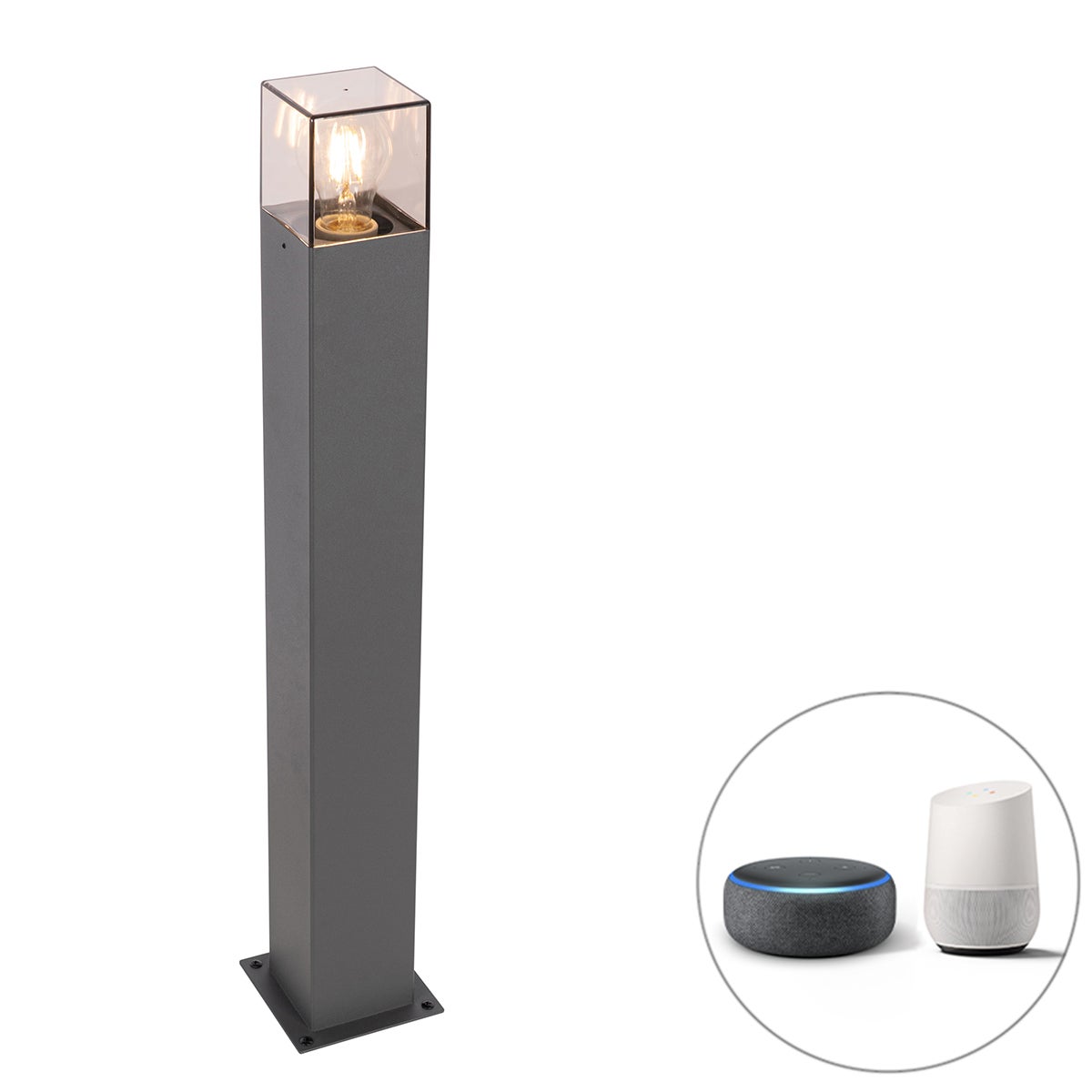 Slimme buitenvloerlamp, antraciet, 70 cm, incl. Wi-Fi P45 - Denemarken