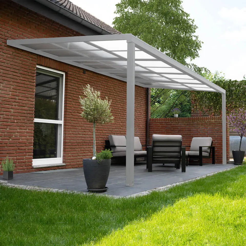 HOME DELUXE terrasoverkapping SOLIS DELUXE wit 290 x 295 x 233 / 272 cm