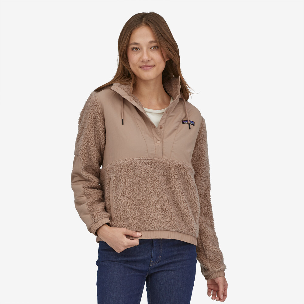 Damen-Fleecepullover mit Retro-X-Fleece-Einsatz