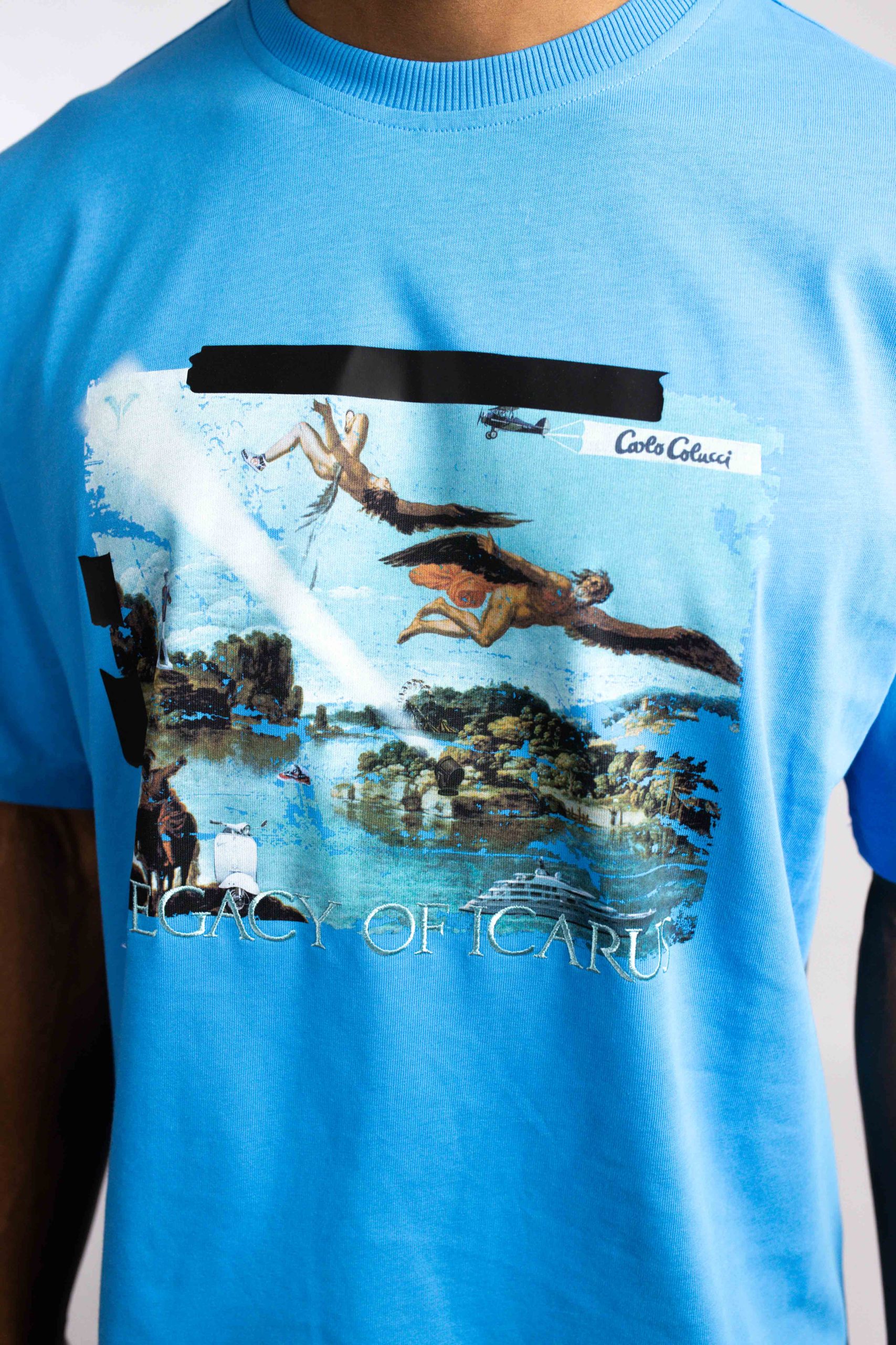 Carlo Colucci C3439 16 Icarius T-Shirt Heren Blauw