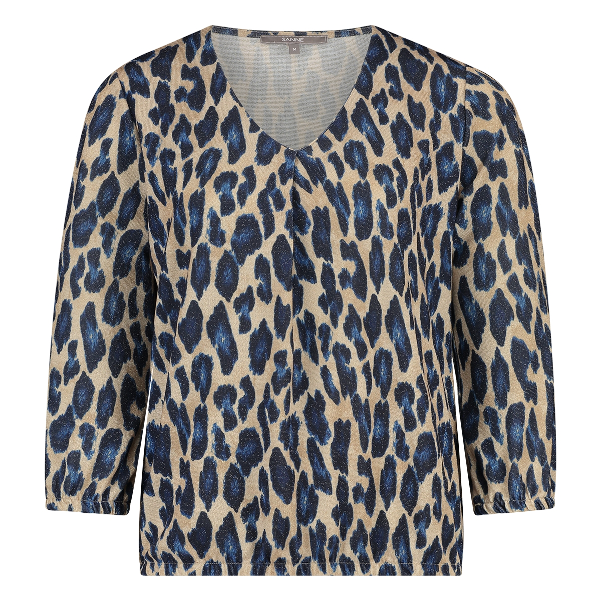 Dames Blouse 25002 blouse panterprint jersey lurex