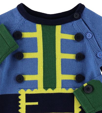 Stella McCartney Kids Pullover - Strick - Blau m. Piratenjacke