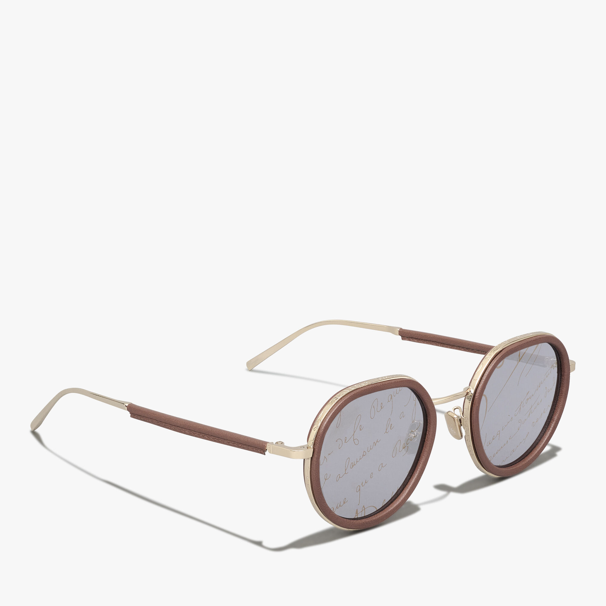 Lunettes De Soleil Centaury En Metal Et Cuir