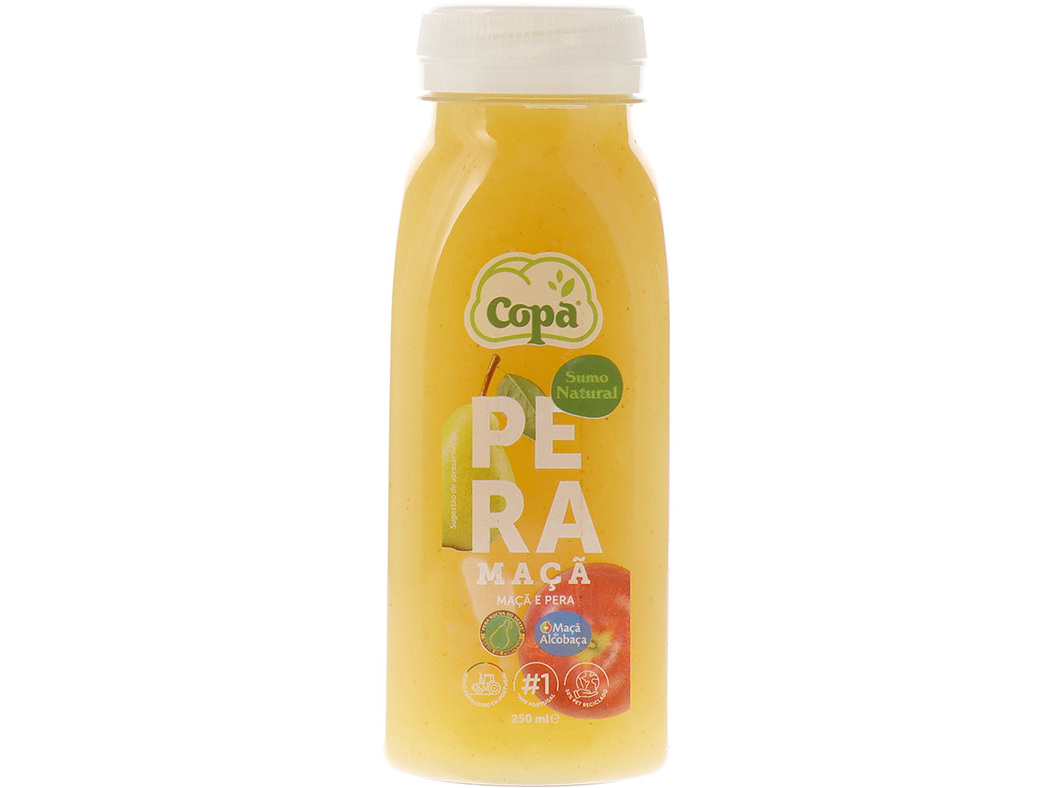 SUMO DE MAÇÃ E PERA COPA 250ML