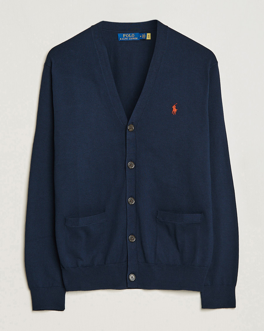 Polo Ralph Lauren Cotton Cardigan Hunter Navy