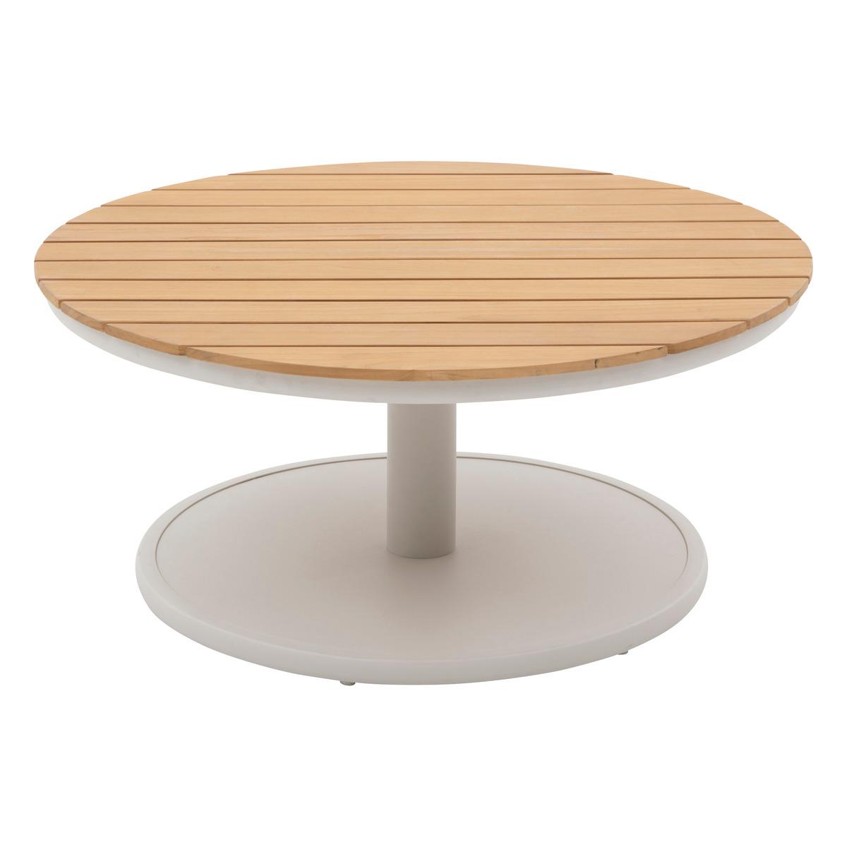 TABLE BASSE OLIMIO AVOINE TECK D.87CM